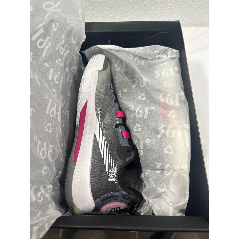 361 Degrees Mens‎ Basketball Shoes Size 12 Dynamic Grey Pink Dvd 2 C24010009 - Picture 4 of 9